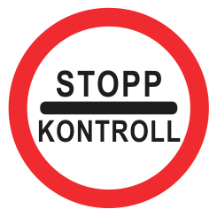 Liiklusmärk 336b - Kontroll