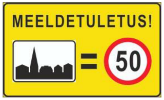 Liiklusmärk 592a - Meeldetuletus